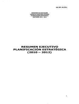 Informe - Ministerio de Educación