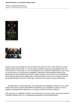 Queen Sinfónico, un concierto fuera de serie