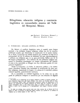 Bilingüismo, educación indígena y conciencia