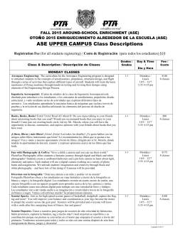 FALL 2015 Reg Form W Descriptions