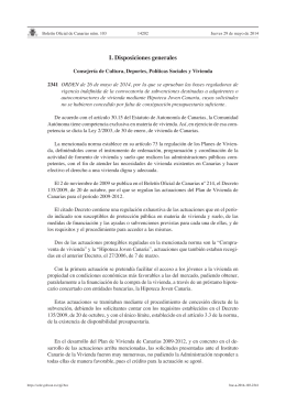 I. Disposiciones generales - Sede electrónica del Gobierno de