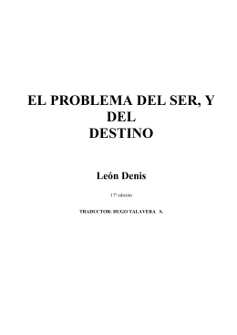 El Problema del Ser y del Destino - Léon Denis