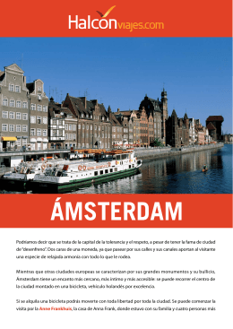 Guía Ámsterdam - Blog de viajes