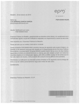 Señor (a). PQH-925803—K6J6A LUZ ADRIANA GARCIA