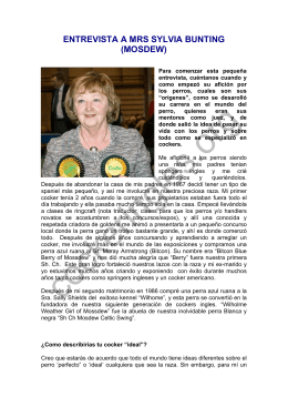 ENTREVISTA A MRS SYLVIA BUNTING (MOSDEW)