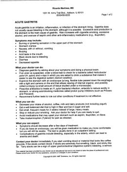 ACUTE GASTRITIS