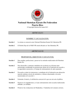 National Shotokan Karate-Do Federation Puerto Rico