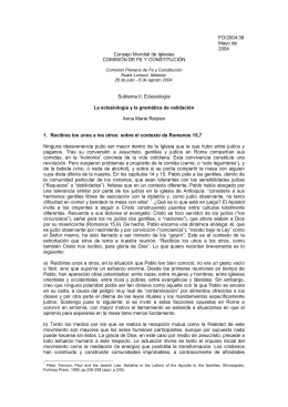 FO/2004:38 Mayo de 2004 Consejo Mundial de Iglesias COMISIÓN