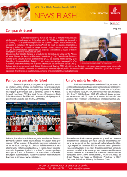 News Flash Emirates Spain