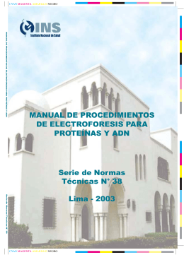Manual de procedimientos de electroforésis para proteínas y ADN