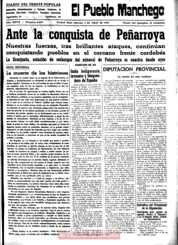 DIARIO DEL FRENTE POPULAR - Universidad de Castilla
