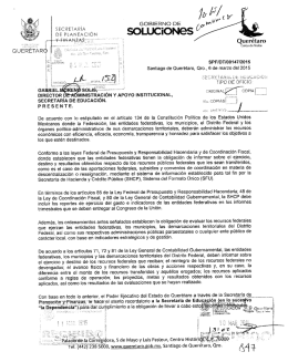 Oficio - Universidad Autónoma de Querétaro