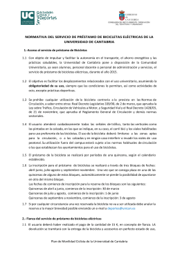 normativa del servicio de préstamo de bicicletas eléctricas de la