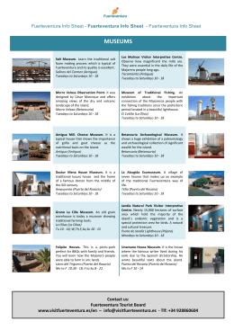 to the Fuerteventura Info Sheet
