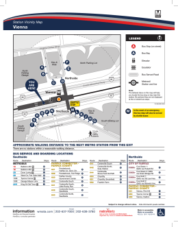 Vienna/Fairfax-GMU Station Emergency Evacuation Map