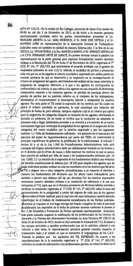 ACTA N`-` 132/ 13.- En la ciudad de Río Gallegos, provincia de