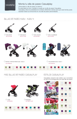 Monta tu silla de paseo Casualplay SILLAS DE PASEO KUDU