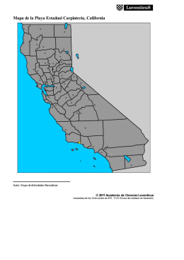 Mapa de la Playa Estadual Carpintería, California
