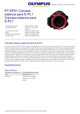PT-EP01 Carcasa estanca para E-PL1 Carcasa estanca para E-PL1