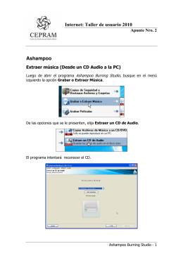 Internet: Taller de usuario 2010 Ashampoo