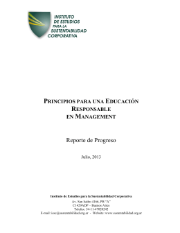 Reporte de Progreso - Julio, 2013 - View Report