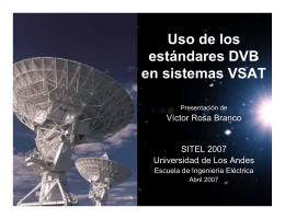 Uso de los estándares DVB en sistemas VSAT