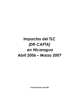 Impactos del TLC (DR-CAFTA) - CISAS | Centro de Información y