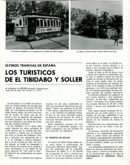 LOS TURISTICOS DE EL TIBIDABO Y SOLLER - Vialibre