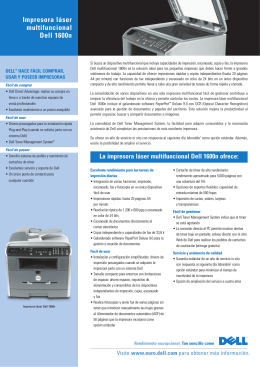 La impresora láser multifuncional Dell 1600n ofrece