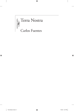 primeras páginas de Terra Nostra