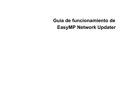 Network Guide - EasyMP Network Updater