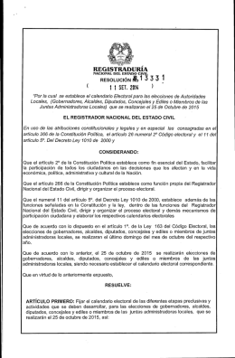 Resolución No. 13331 - Registraduría Nacional del Estado Civil
