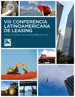 VIII ConferenCIa LaTInoaMerICana De LeaSInG