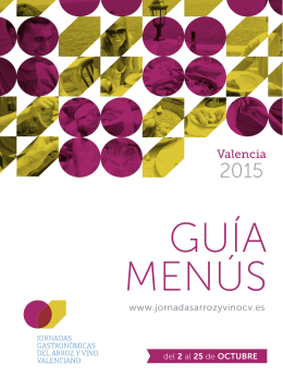 Valencia - Jornadas gastronómicas del arroz y vino de la