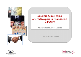 Business Angels como alternativa para la financiación de PYMES.