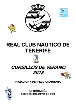 cursos de natación - Real Club Náutico de Tenerife