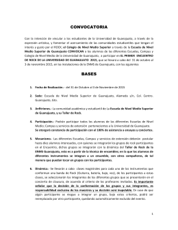 CONVOCATORIA BASES - Universidad de Guanajuato