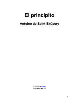 EL PRINCIPITO antoine-de-saint-exupery