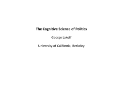 The Cognitive Science of Politics - E