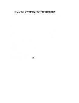 PLAN DE ATENCIÓN DE ENFERMERIA