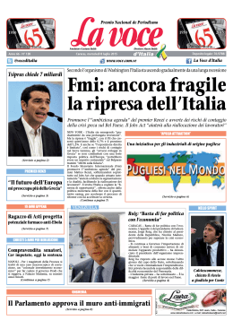 08 LUGLIO 2015 - La Voce d`Italia