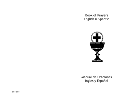 Book of Prayers English & Spanish Manual de Oraciones Ingles y