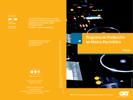 Programa de Producción en Música Electrónica