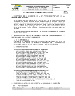 estudios previos para contratos - Corporación Autónoma Regional