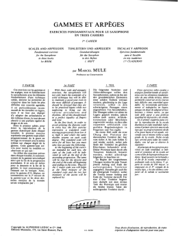 SCALES AND ARPEGGIOS Fundamental exercises for the