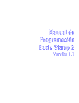 Manual de Programación Basic Stamp 2