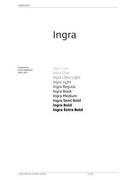 Ingra Hair Ingra Thin Ingra Ultra Light Ingra Light Ingra Regular
