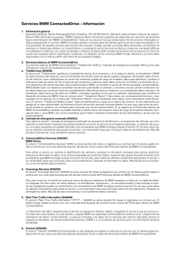 Información General BMW ConnectedDrive
