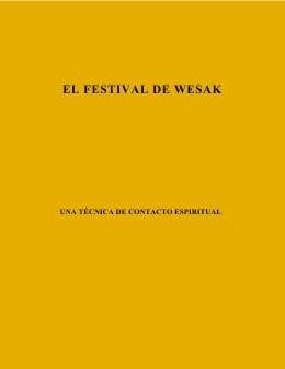 EL FESTIVAL DE WESAK