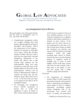 2013 Immigration Year in Review